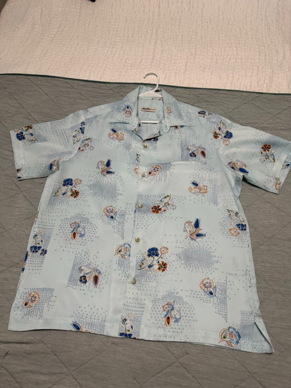 Mens Vintage 1970's Tori Richards Hawaiian Aloha Shirt L